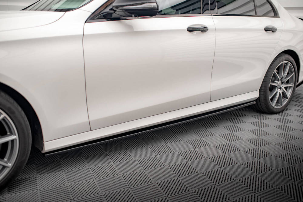 Zijskirts Mercedes E Klasse W213 FL AMG Line Maxton Glans Zwart