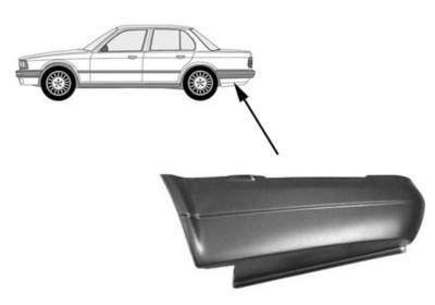 eindstuk, rechts,-08/1987 BMW 3 serie E30, 1982-1990
