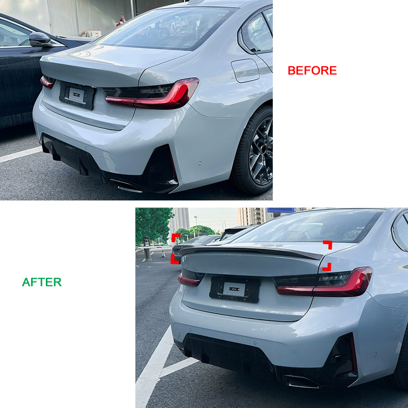 Achterspoiler  BMW 3-Serie G20 Sedan 2019- (ABS Glanzend zwart)