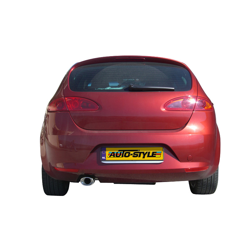 100% RVS Sportuitlaat  Seat Leon 1P 2.0 TDi (140pk) 2005- 120x80mm Oblique
