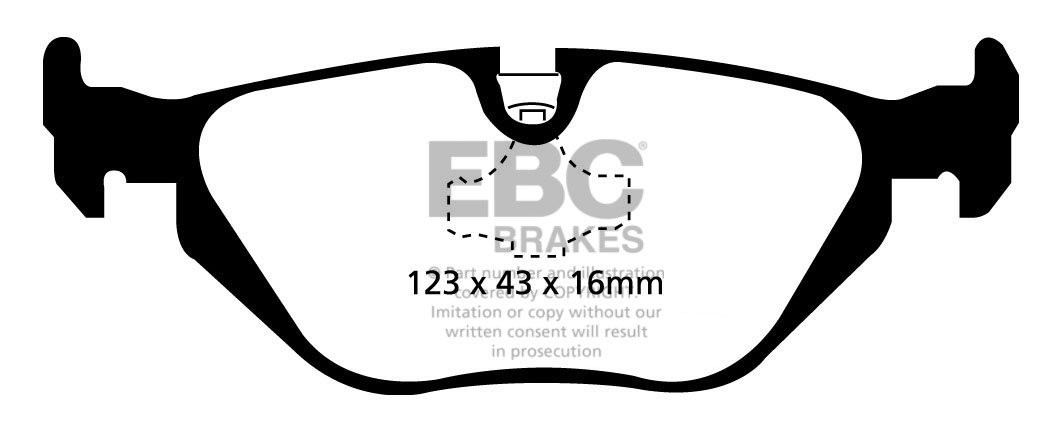 EBC Brakes BMW 323 2.5 (E36) 95-98 Remblokken achterzijde