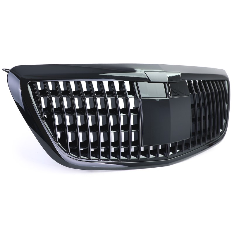 Grill Mercedes W222 Vertical Design Zwart Nightvision