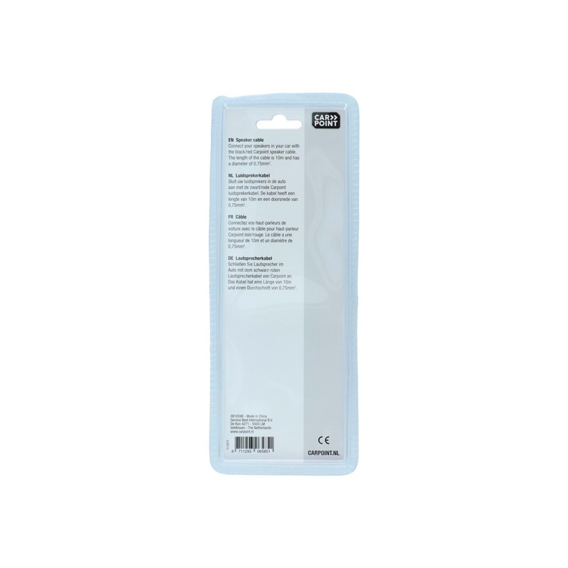 Carpoint Luidsprekerkabel 0,75mm² 10m - Zwart/Rood
