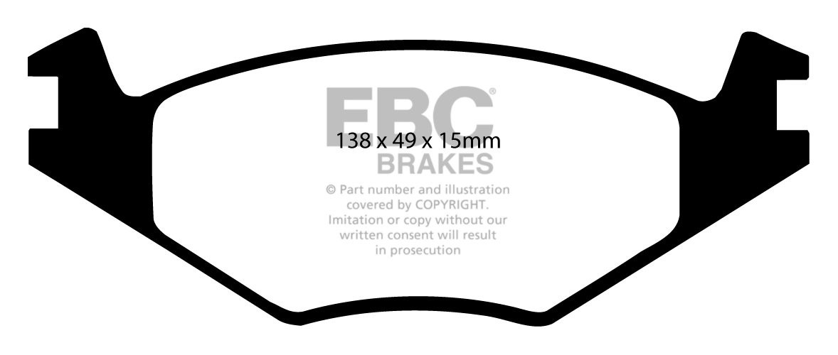 EBC Brakes SEAT Toledo 1.9 TD 91-98 Remblokken voorzijde greenst