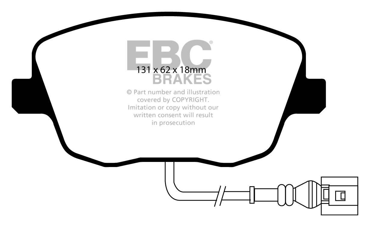 EBC Brakes SKODA Fabia 2.0 2001-2007 Remblokken voorzijde