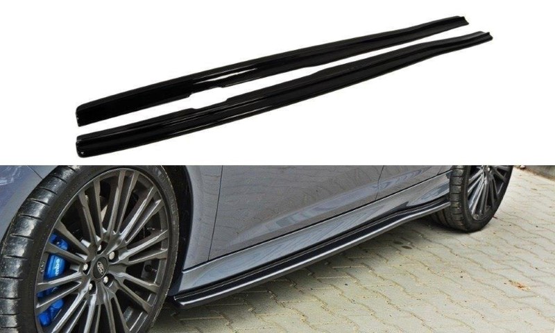 Zijskirts Diffusers Ford Focus RS Mk3 Glanzend Zwart