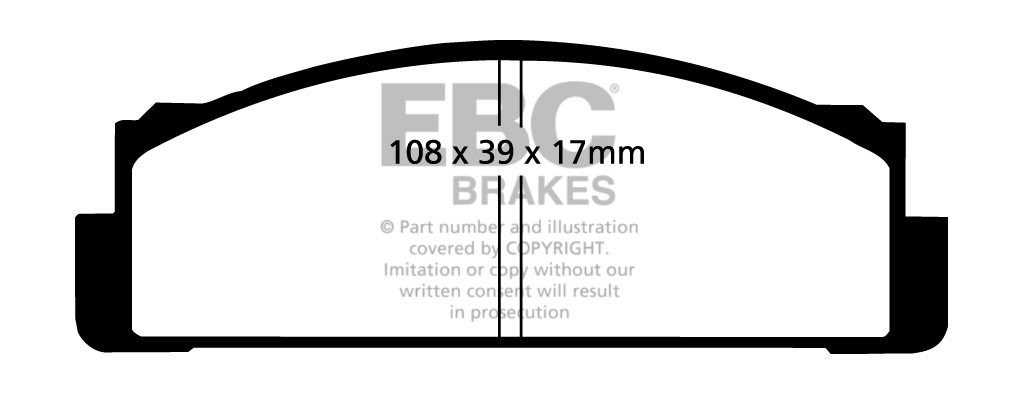 EBC Brakes FIAT 132 1.6 78-81 Remblokken voorzijde greenstuff