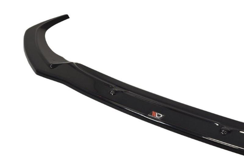 Voorspoiler V.1 Audi RS7 C7 FL Maxton Glans Zwart