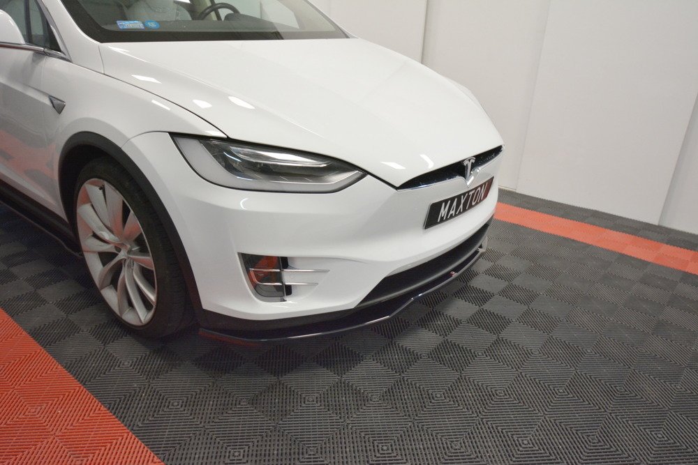 Voorspoiler Tesla Model X Gloss-Black V2