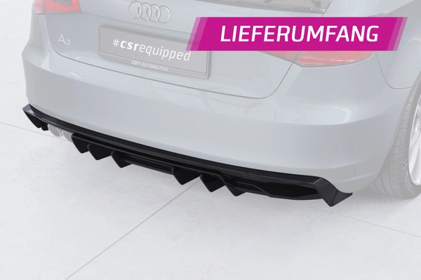 Diffusor Audi A3 8V 2012-2016 CSR Glanzend zwart HA493-G