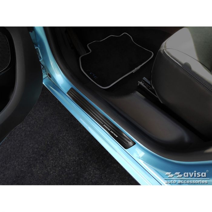Zwart RVS Instaplijsten  Renault Zoe FL 2019- 'Special Edition' - 4-delig
