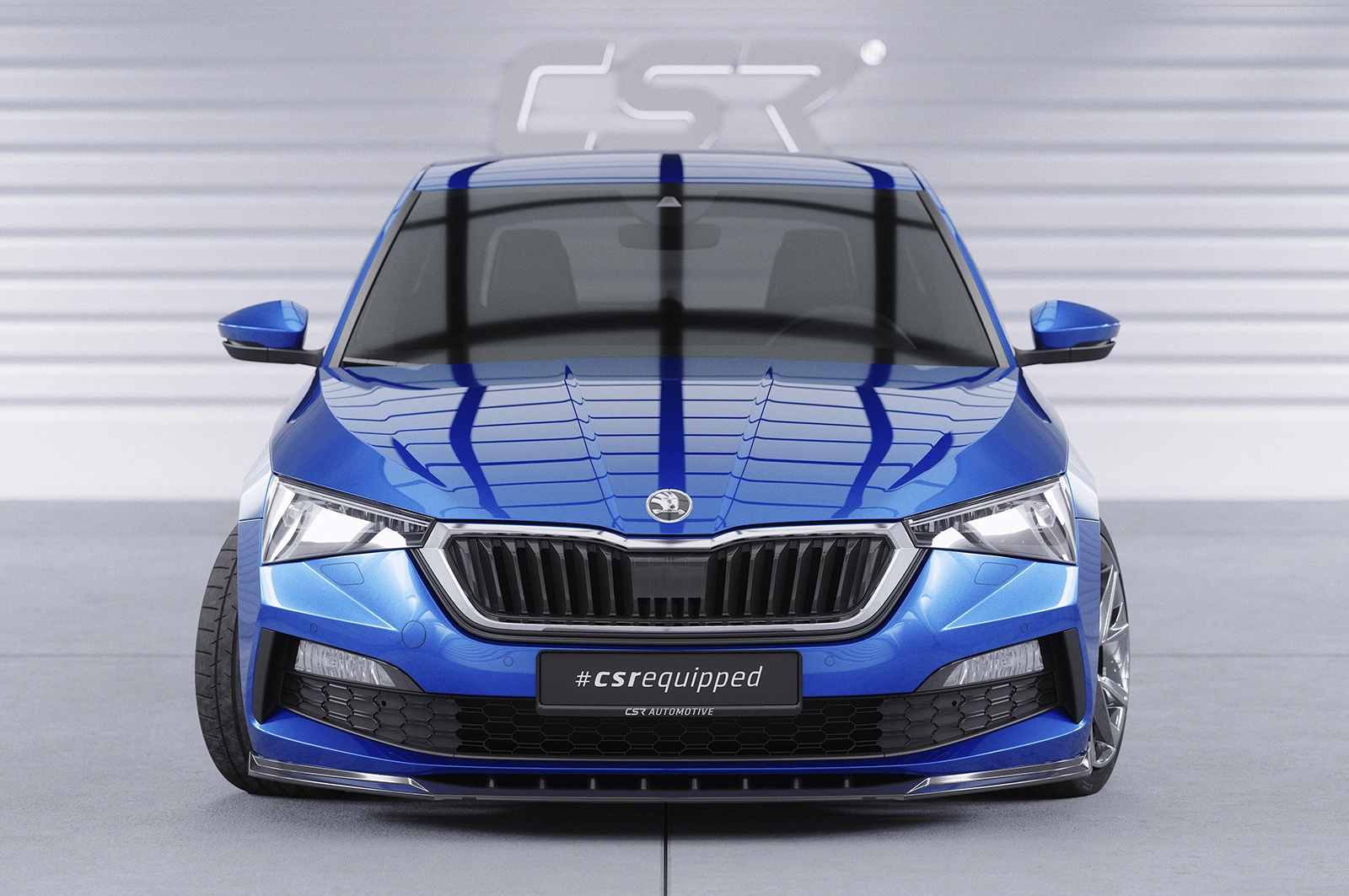 Voorspoiler Skoda Scala 2019-2023 – Glans Zwart