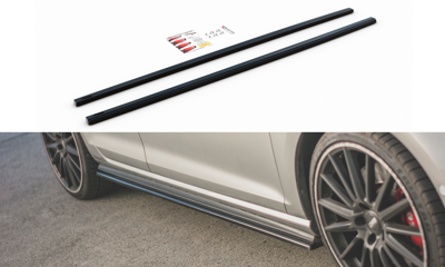 Zijskirts VW Golf 7 GTI Glans Zwart