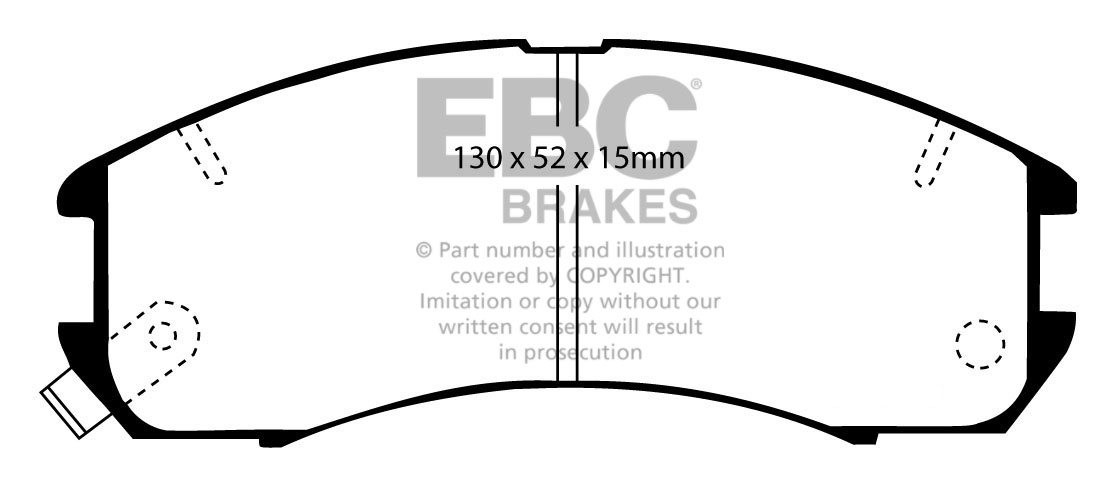 EBC Brakes Mazda 626 2.0 (GD1) 87-92 Remblokken voorzijde