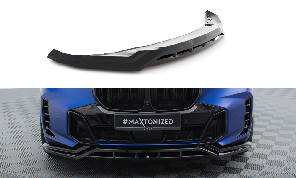 Voorspoiler V.1 BMW X5 G05 M-Pack FL Maxton Glanzend Zwart