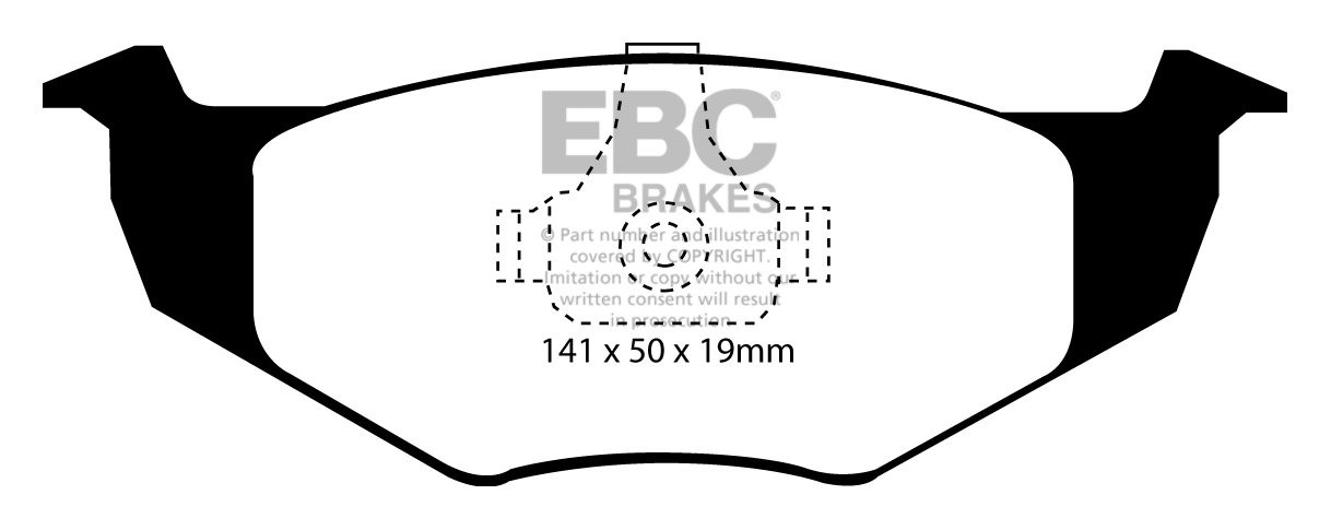 EBC Brakes BMW 3.0 3.2 73-77 Remblokken achterzijde