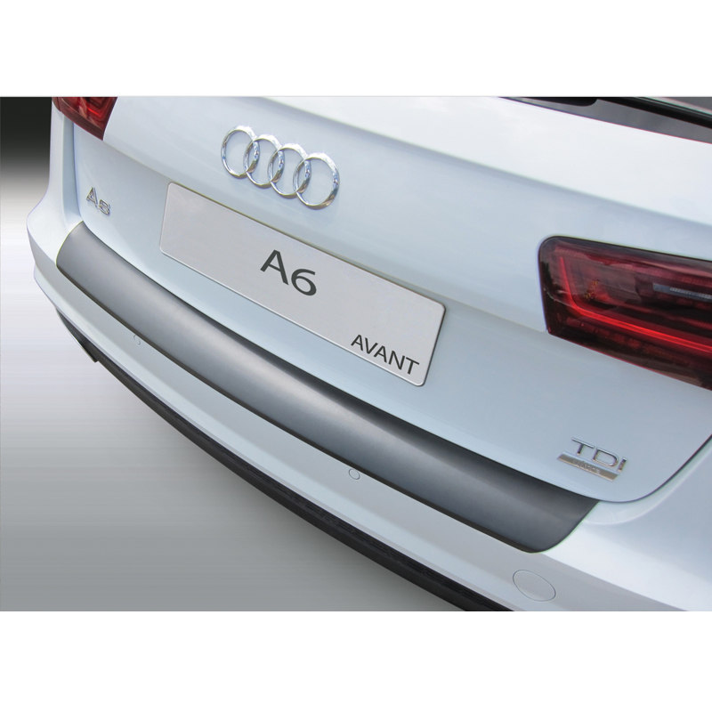 ABS Achterbumper beschermlijst  Audi A6 Avant 9/2014-8/2018 (excl. Allroad/S6/RS6) Zwart