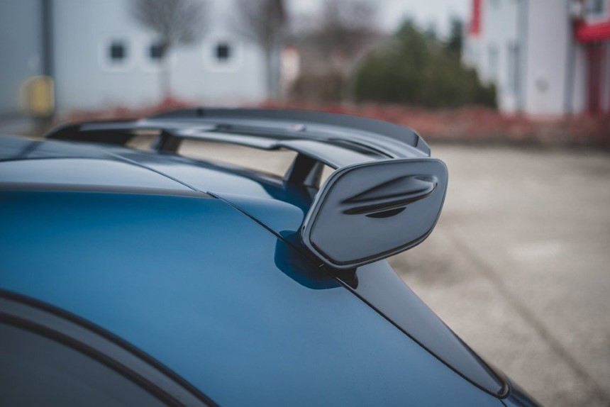 Spoiller zijuitbreiding Mercedes A35 AMG W177 Maxton Design glans zwart