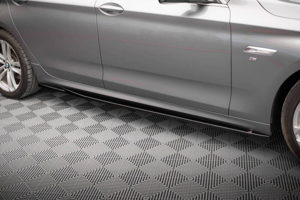 Zijskirts BMW 5 GT M Pakket F07 Maxton Glans Zwart