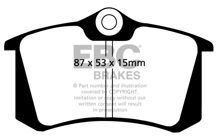 EBC Brakes CITROEN C4 2.0 TD 2004-2006 Remblokken achterzijde