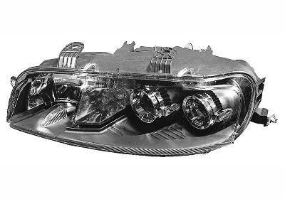 koplamp, H1+H1, elektr verstelb, rechts, 07/2001-Fiat Punto, 199