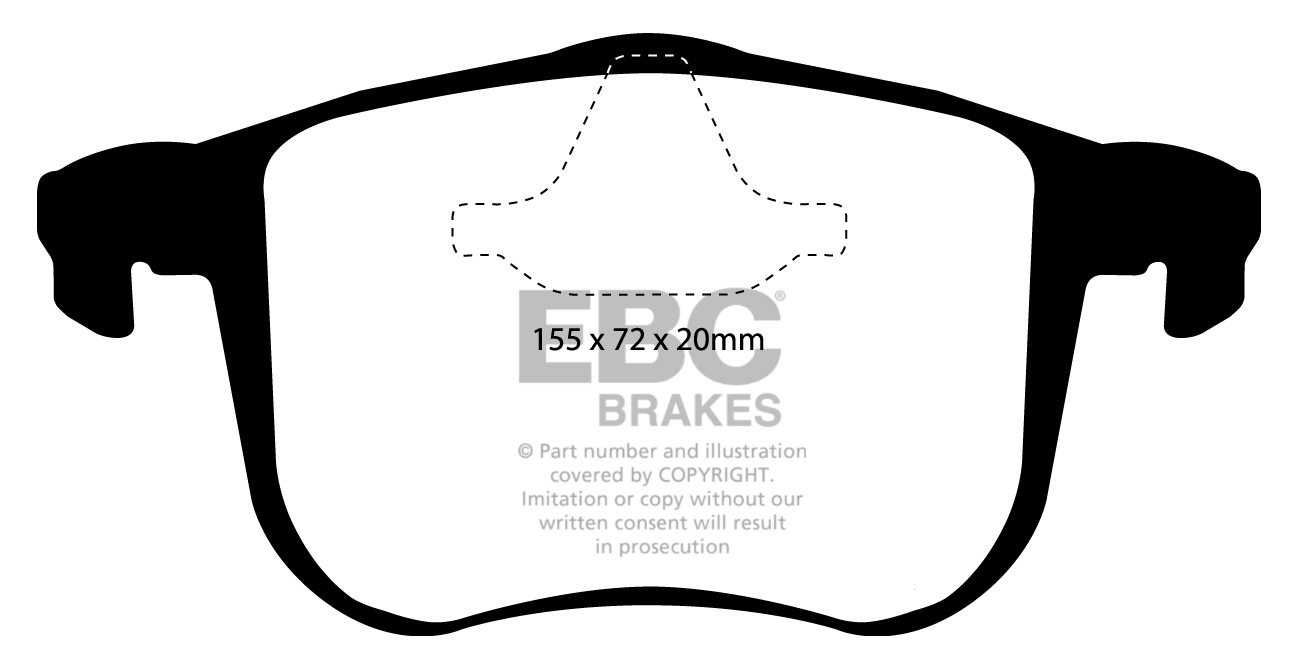 EBC Brakes OPEL Vectra C 3.2 2004-2005 Remblokken voorzijde reds