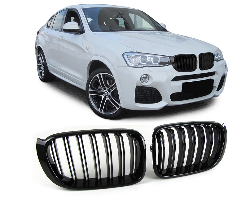 Grill Nieren BMW X3 F25 14-17 Glossy Zwart