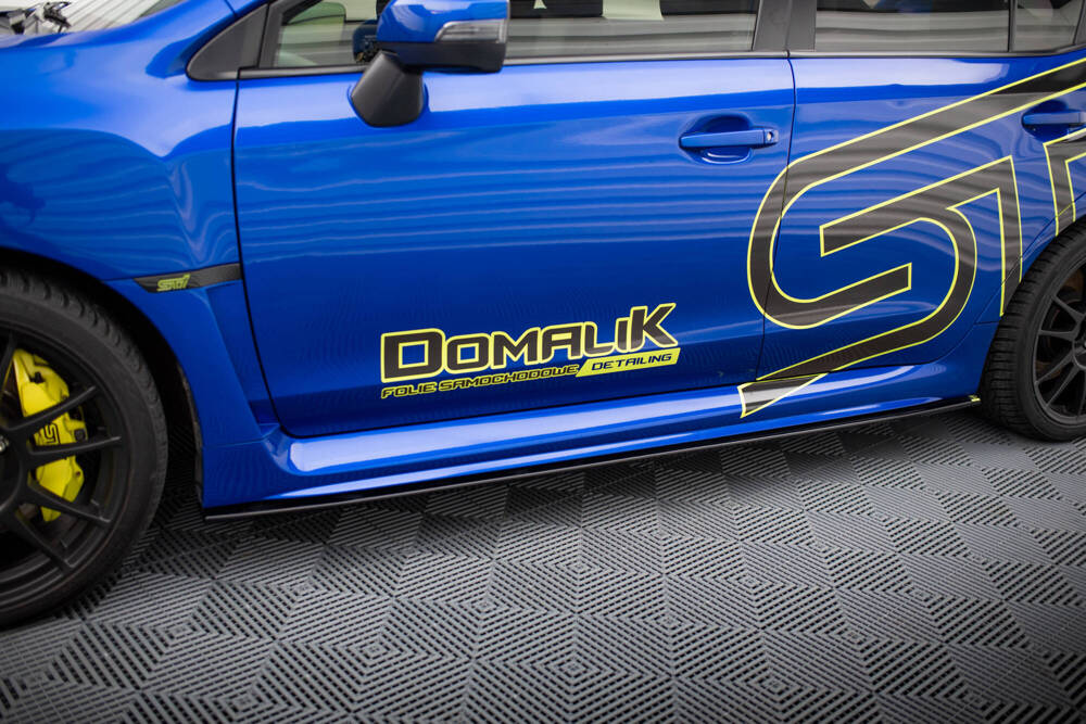 Zijskirts Subaru Impreza WRX STI GK Maxton Glans Zwart