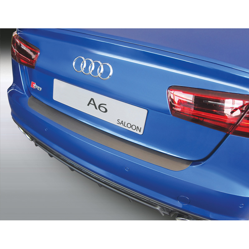 ABS Achterbumper beschermlijst  Audi A6 Sedan 6/2016-5/2018 Zwart