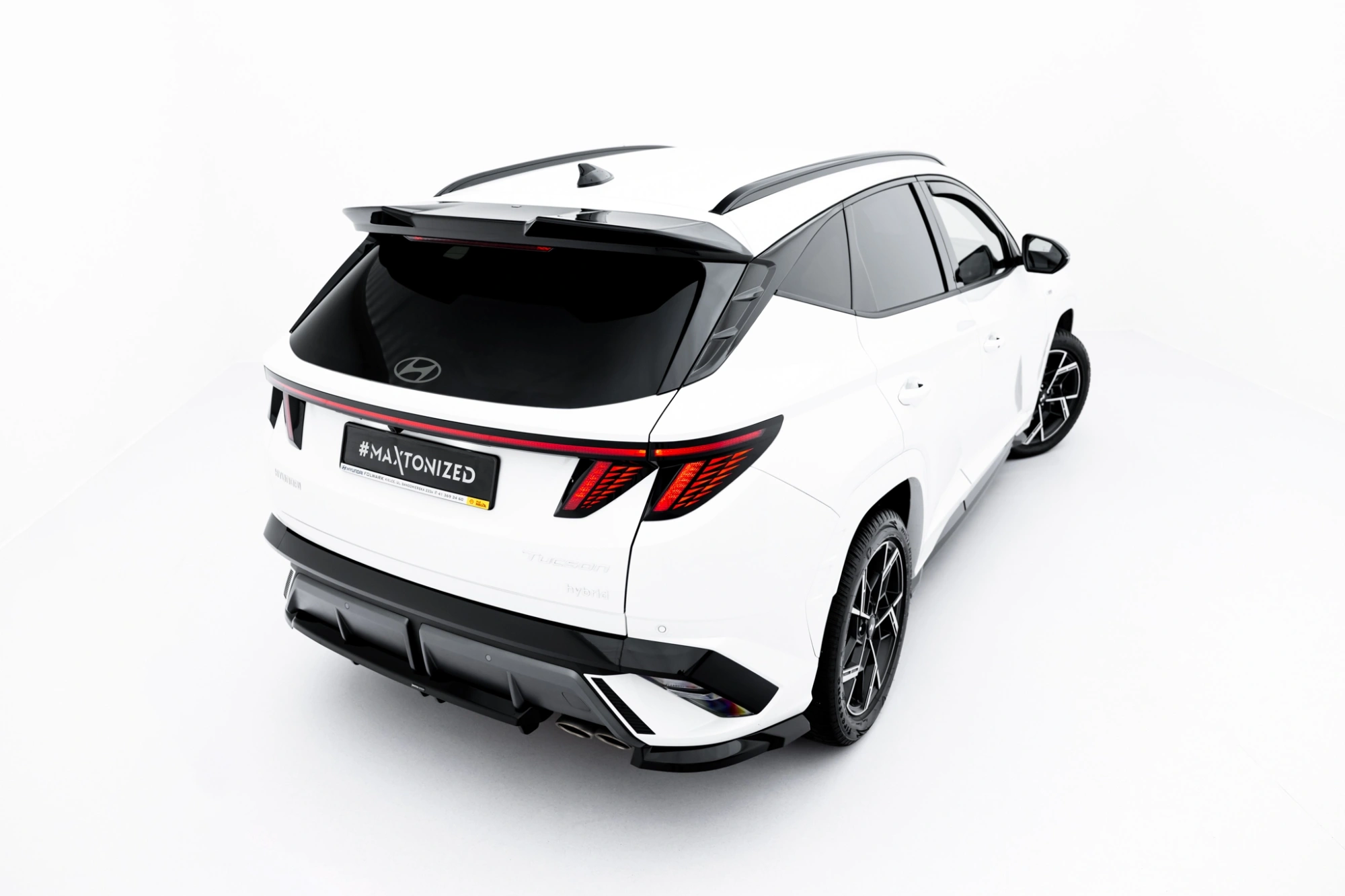 Diffusor Hyundai Tucson N-Line Mk4 Facelift Glans Zwart Maxton
