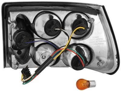 Achterlichten Opel Astra F zwart