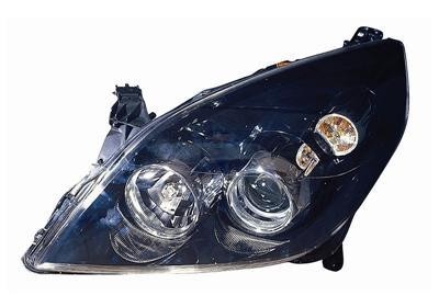 koplamp, Valeo, H7+H1, zwart, elektr verstelb, incl motortje, re