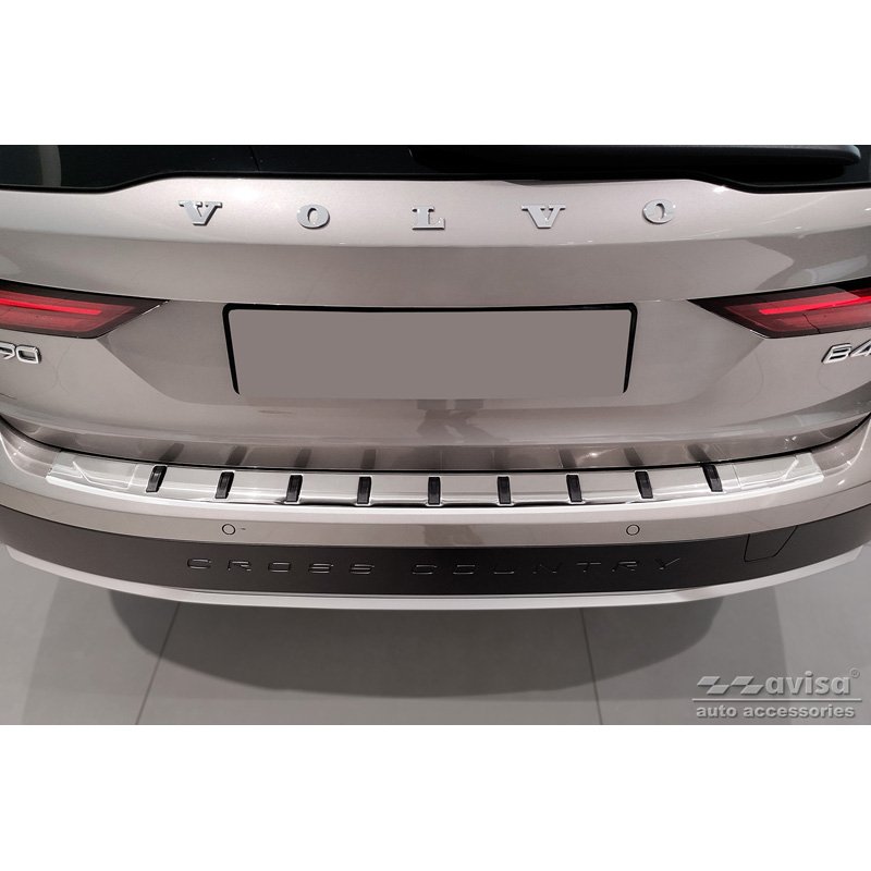 RVS Achterbumperprotector  Volvo V90 II 2016- (incl. Cross Country) 'STRONG EDITION'