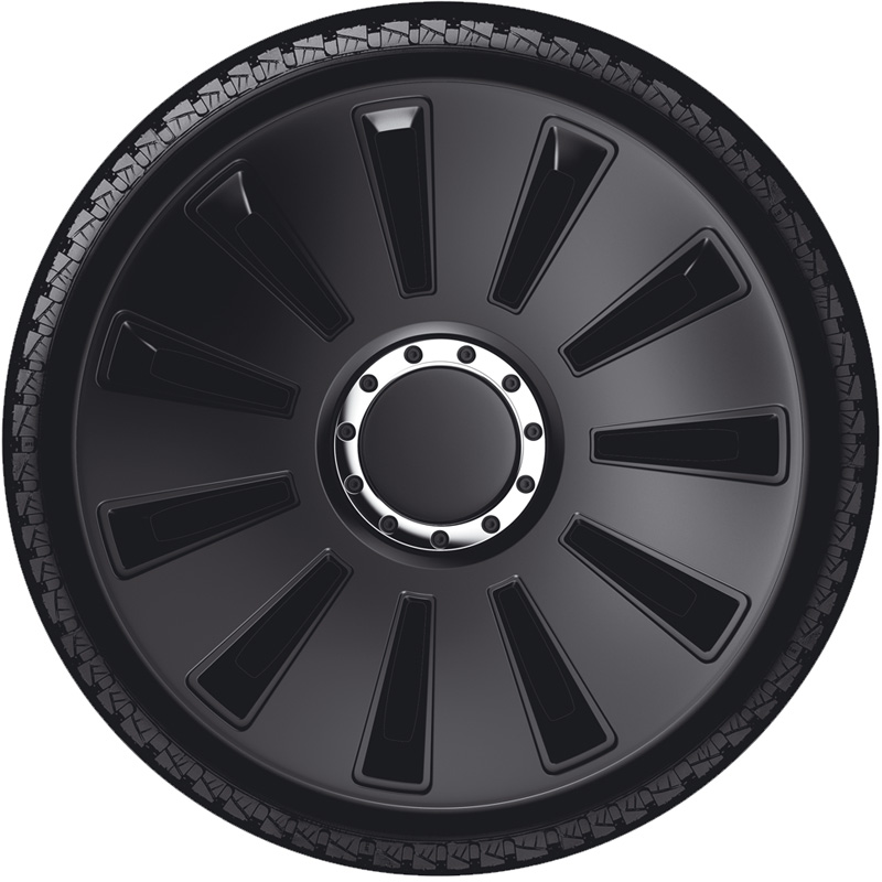 4-Delige Wieldoppenset Silverstone Pro 13-inch zwart