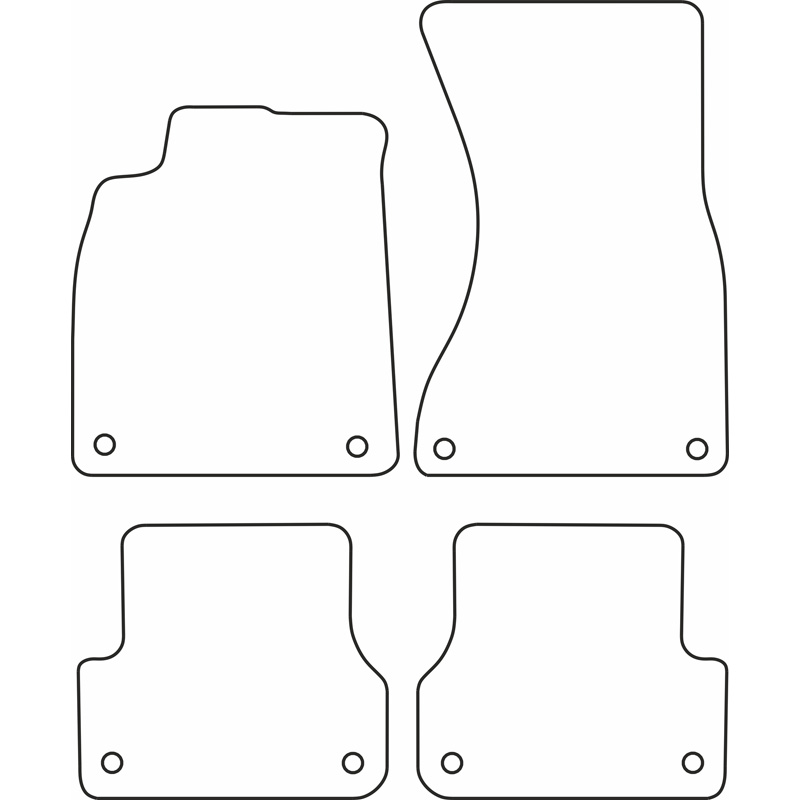 Automatten Velours  Audi A6 2011-