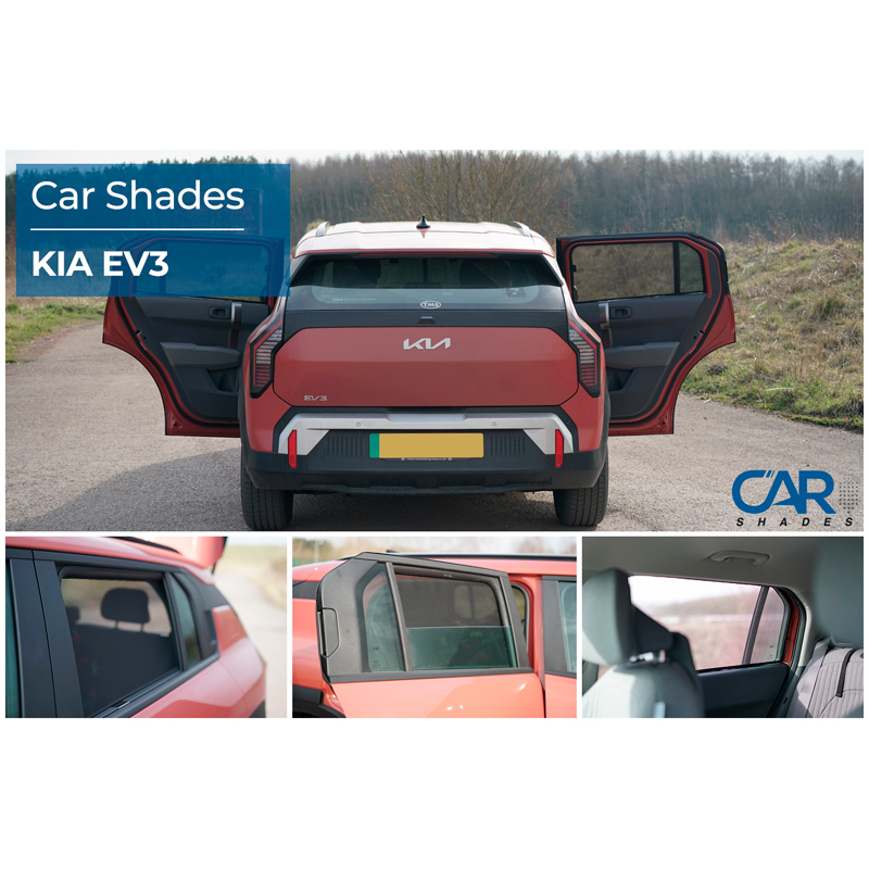 Set Car Shades (achterportieren)  Kia EV3 2024- (2-delig)