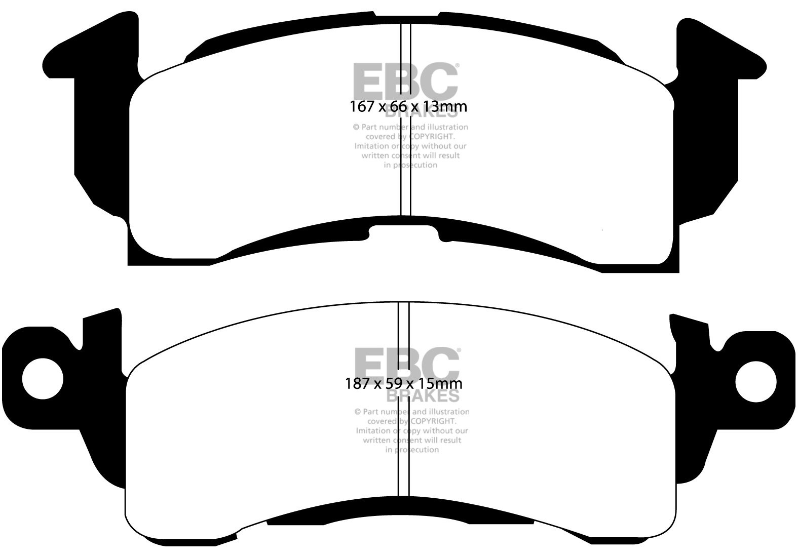 EBC Brakes PONTIAC Firebird 4.9 77-81 Remblokken voorzijde green