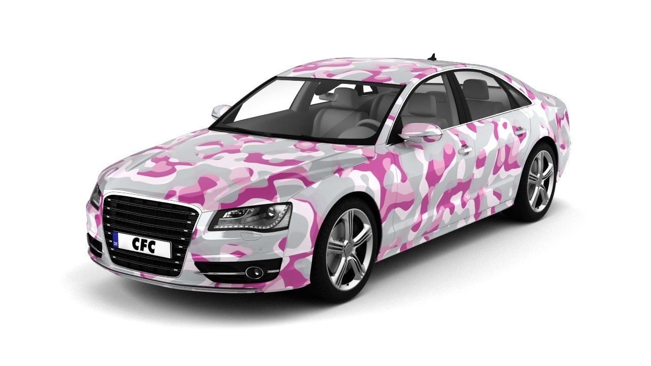Car Wrap Folie Camouflage Princess Glans 150x300cm