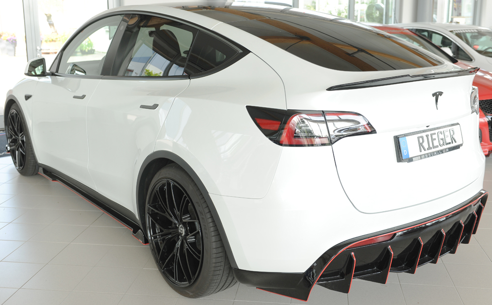 Spoiler Tesla Model Y Rieger Glans Zwart