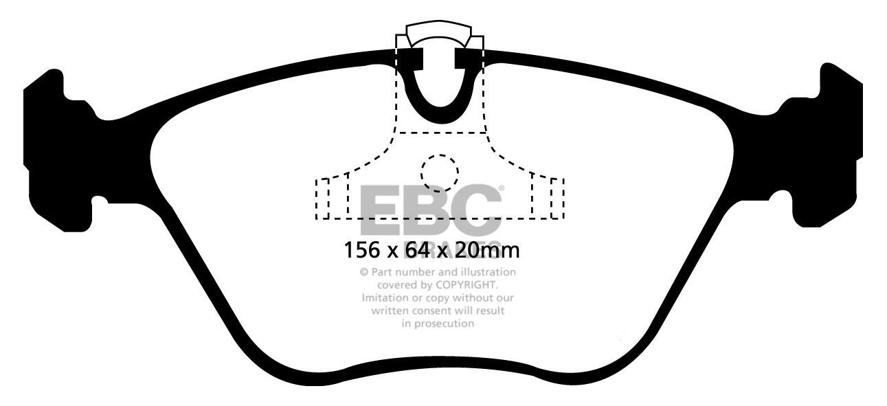 EBC Brakes BMW 520 2.0 (E39) Touring 96-2000 Remblokken voorzijd