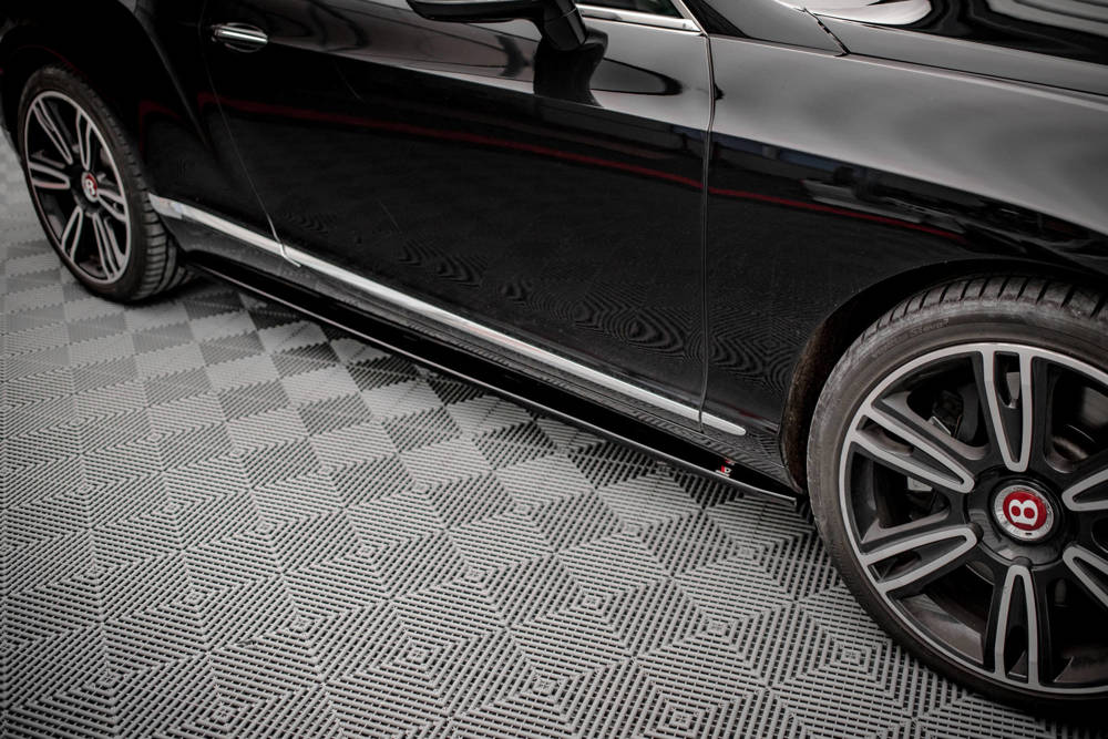 Zijskirts Bentley Continental GT V8 S MK2 Maxton Glans Zwart