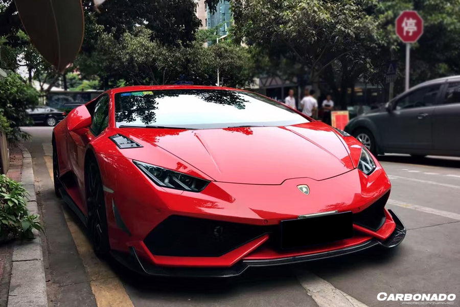 Lamborghini Huracan LP610 RZS Style Front Bumper Carbon Fiber Canards 2015-2020