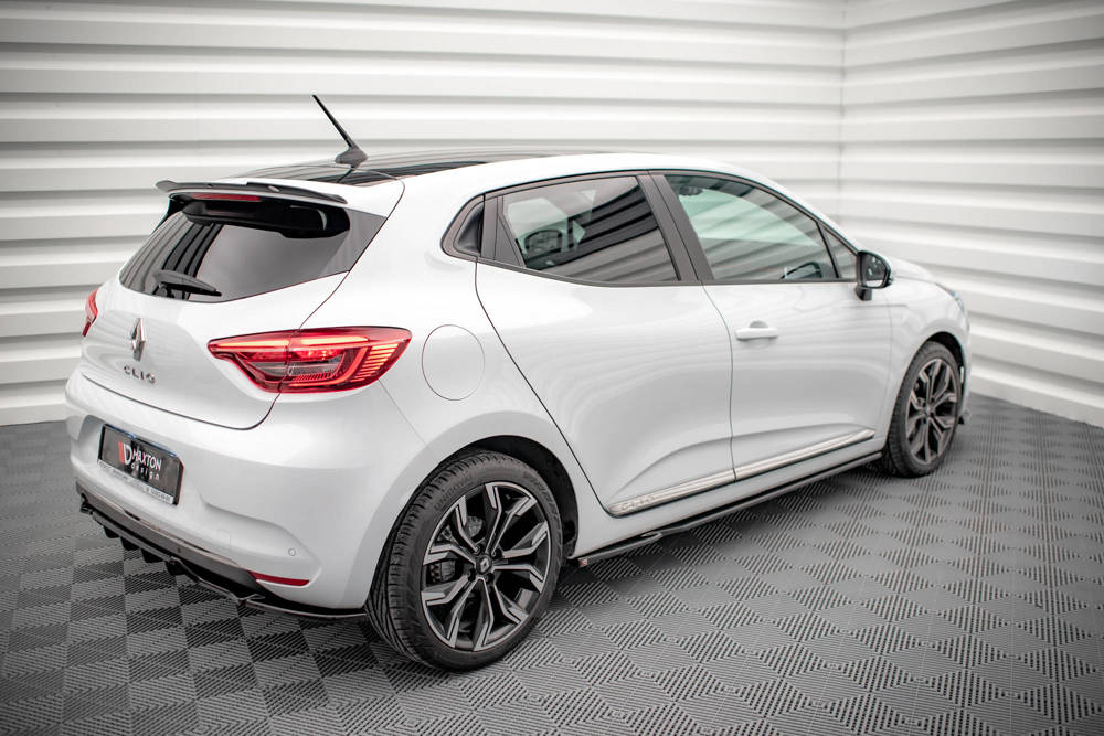 Zijskirts Renault Clio Mk5 Maxton Glans Zwart