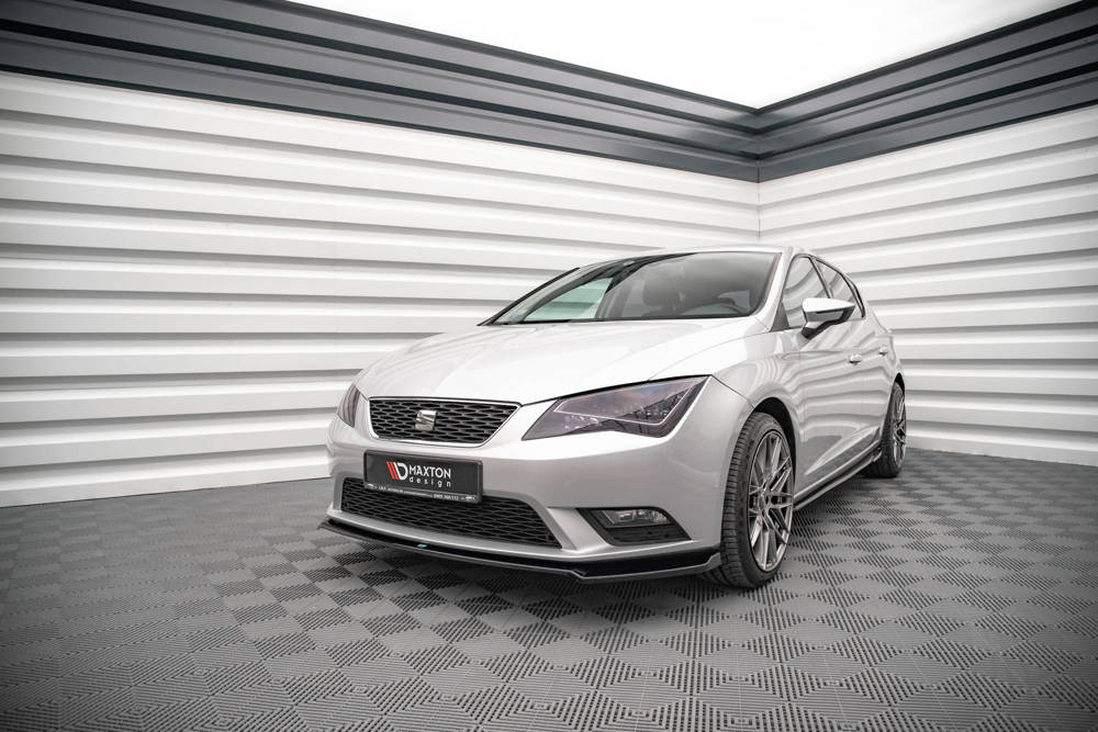 Voor splitter V2 Seat Leon Hatch Mk3 Maxton