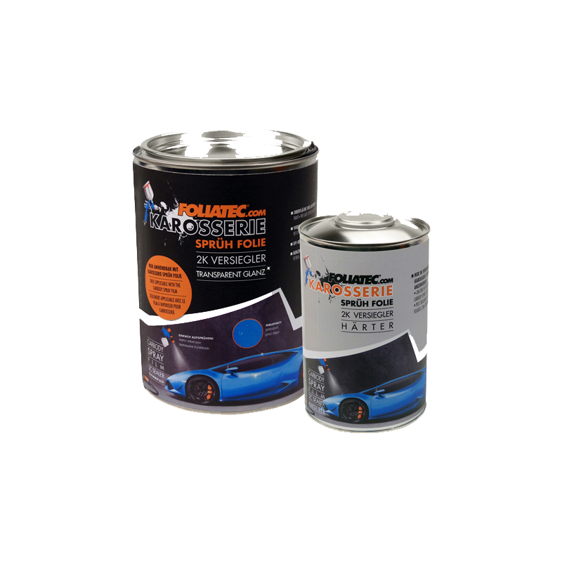 Foliatec Carbody Spray Film Sealer - helder glanzend - 2x 1L Sealer + 1x 1L Verharder