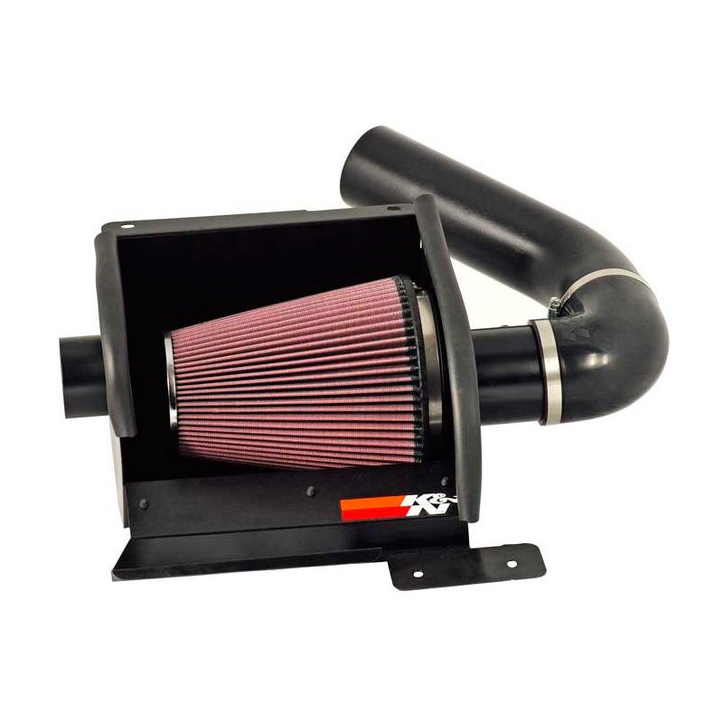 K&N High Performance Air Intake Kit  Ford E150/E250/E350/E450/E550 5.4l V8/6.8L V10 1997-2019 - Zwart (77-2570KTK)