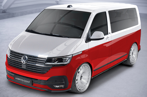 Voorspoiler VW T6.1 Glans zwart