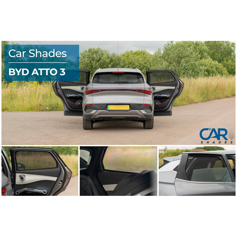 Set Car Shades (achterportieren)  BYD ATTO 3 5 deurs 2022- (2-delig)