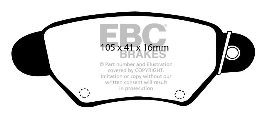 EBC Brakes OPEL Zafira A 1.8 99-2005 Remblokken achterzijde