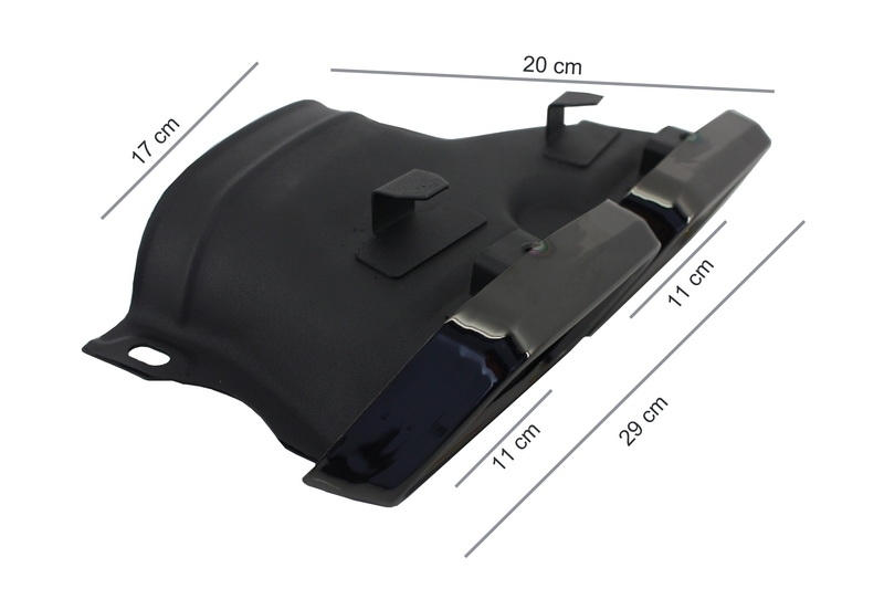 Achterbumper Diffusor Mercedes W205 C-Klasse C63 Design Zwarte Tips AMG Sport Line